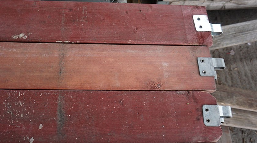Bordbrett für Längsseite Holz, 2,57m x 0,15m