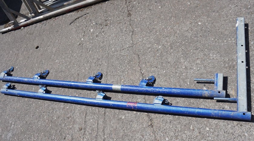 Schutzgitterstütze 0,36 / 0,50 / 0,73m auf Stellrahmen 0,73, 1,09m (mit Adapter), Konsolen 0,36m, 0,50m und 0,73m, 2,00m x 0,73m