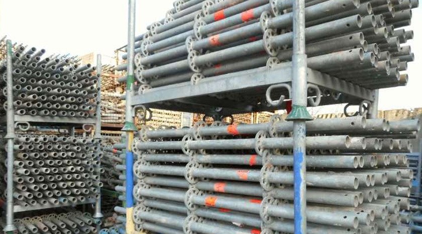 Stiel, Stahl, mit eingepresstem Rohrverbinder, 1,50m